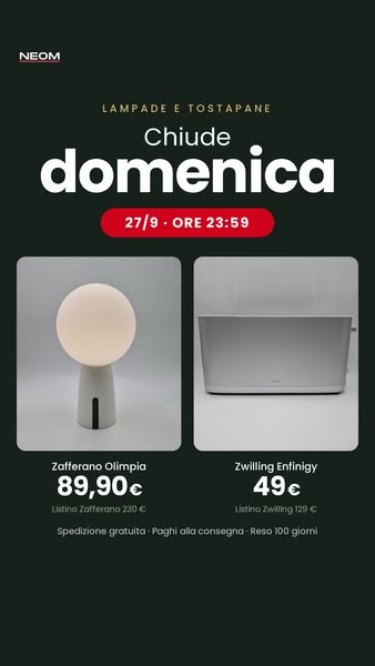 Chiude domenica 23:59