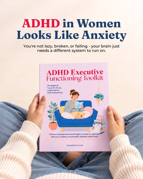 ADHD in women looks like anxiety get the system your brain actually needs at 90% off today.