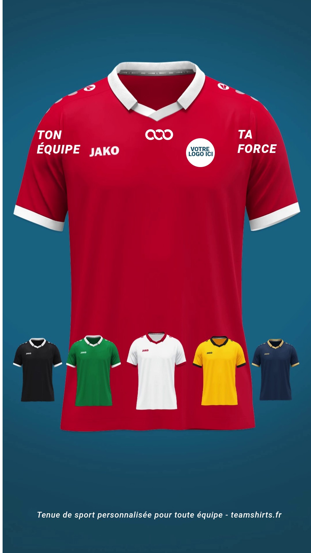 40% sur votre tenue de hand personnalisée