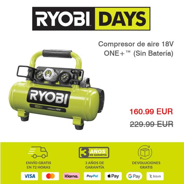 Compresor de aire 18V ONE+™ (Sin Batería)