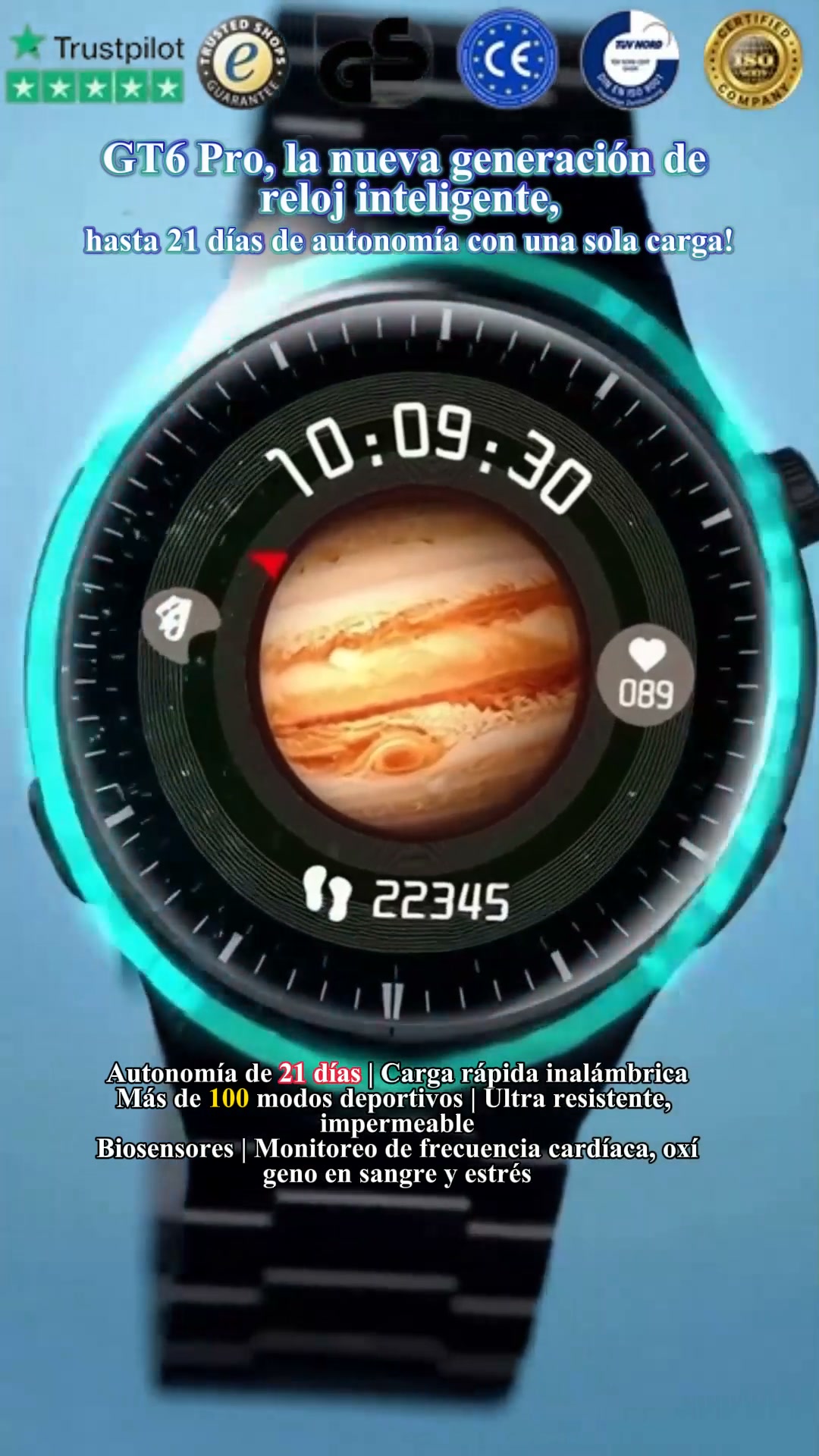 ¿Pagar una pasta por un smartwatch? El nuevo GT6 Pro te trae EKG, IA y llamadas Bluetooth por mucho menos de lo que imaginas.