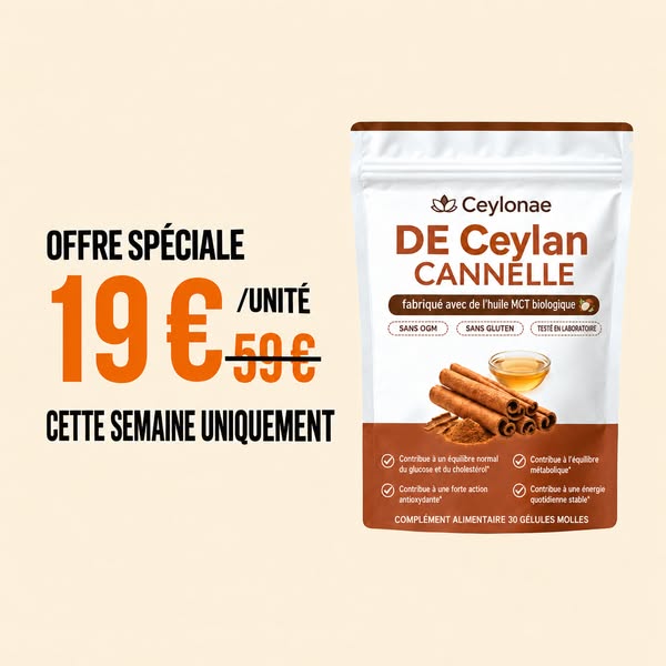 Cannelle de Ceylan 7200 mg + Huile MCT
