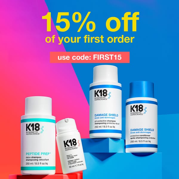 15% OFF Your First K18 Order – Use Code FIRST15!