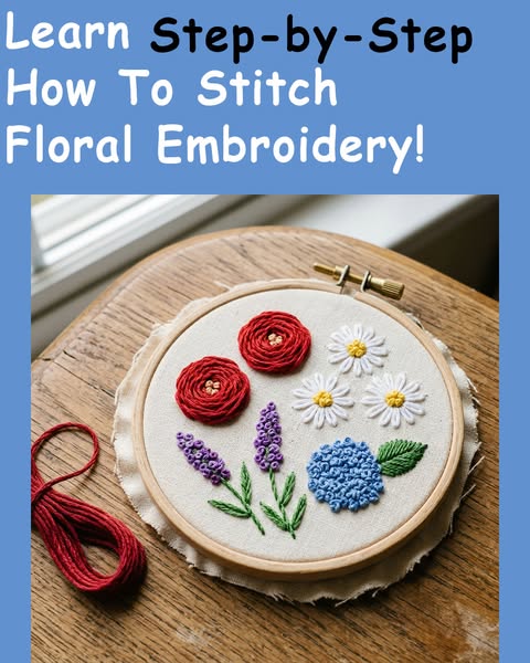 NEW: Floral Embroidery Class