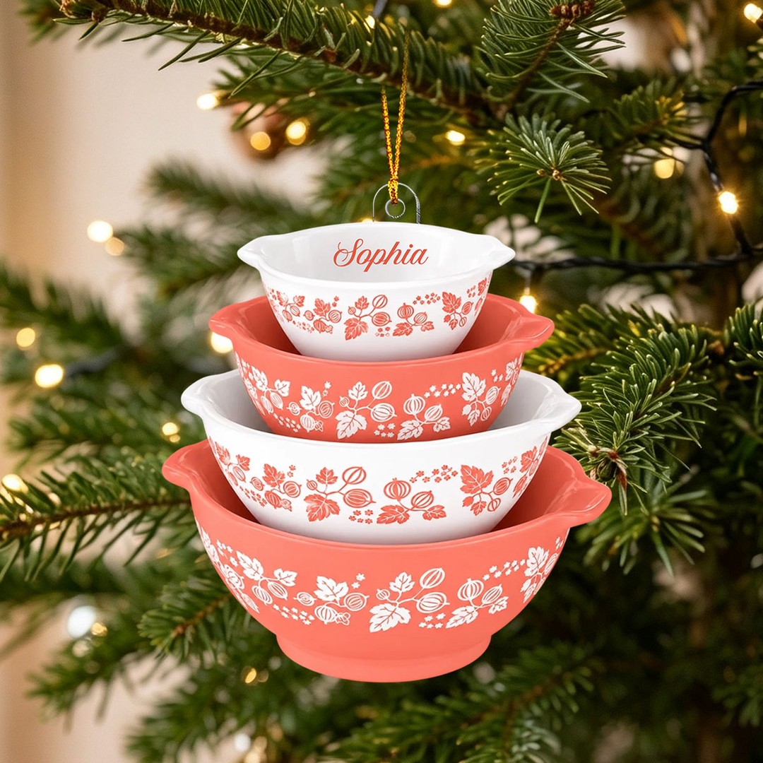 Cinderella Bowl Personalized Retro Kitchen Ornament