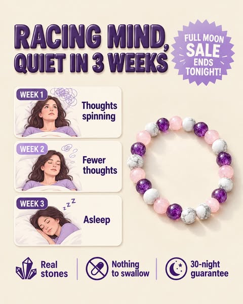 Racing mind, quiet in 3 weeks