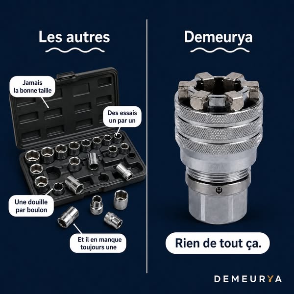 Une seule douille. Toutes les tailles.