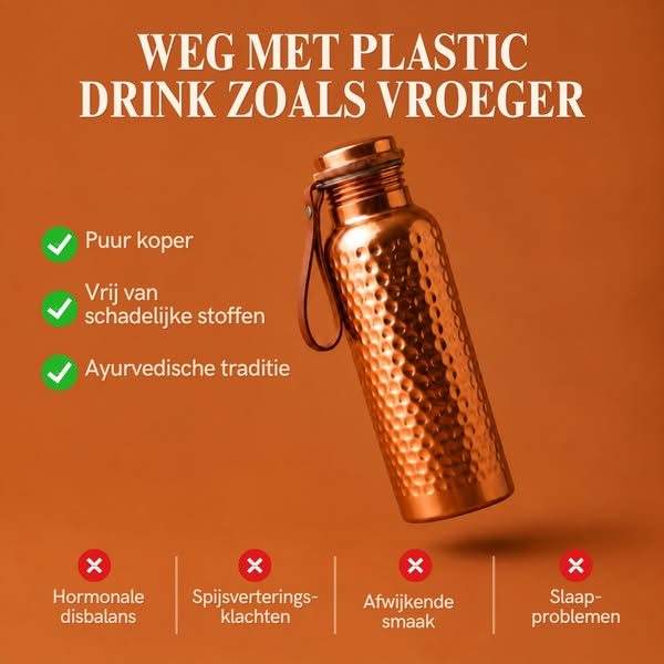 DUO-AANBIEDING – 50% KORTING | Levenslange garantie • Gratis verzending in Nederland • 99,88% zuiver koperen waterfle