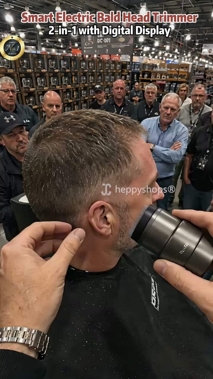 30‑Blade Head Shaver – 360° Floating for a Smooth, Even Result