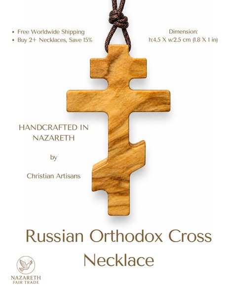 Russian Orthodox Cross Necklace