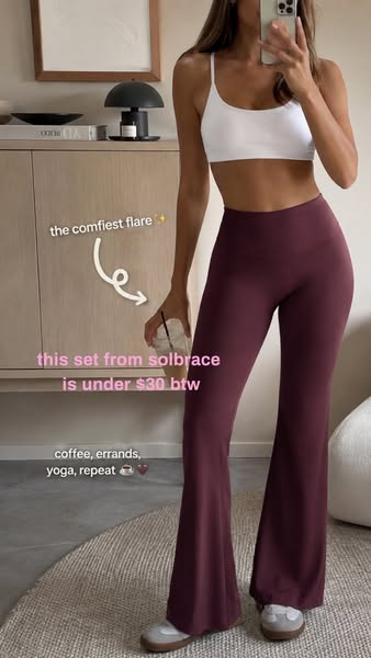 No Front Seam Hidden Scrunch Butt Flare Leggings 31.5"