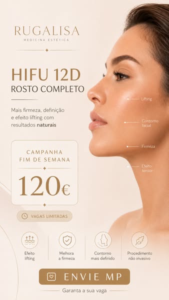 HIFU 12D • Rosto 120€