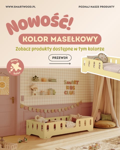 Łóżka Dziecięce Drewniane Certyfikowane - Producent Smartwood