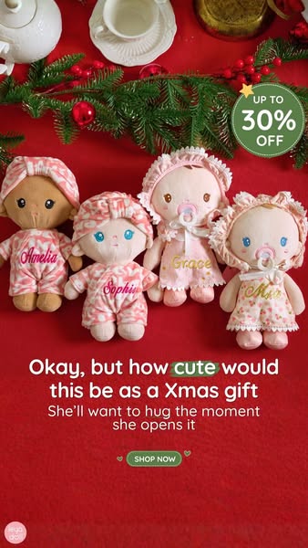 Personalized Dolls + Sale = Cozy Savings!