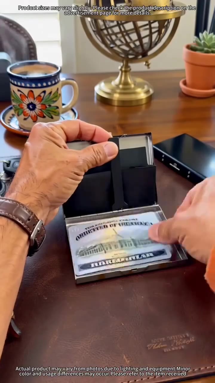 RFID Blocking Metal Card Holder