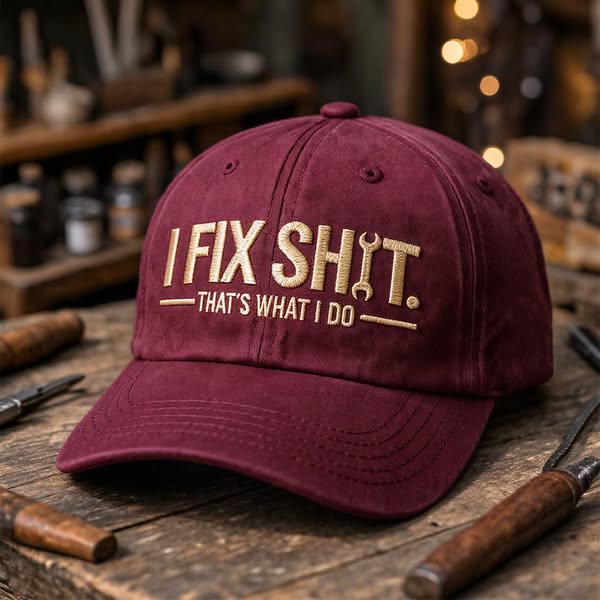 I Fix Sh*t That's What I Do Embroidery Cap