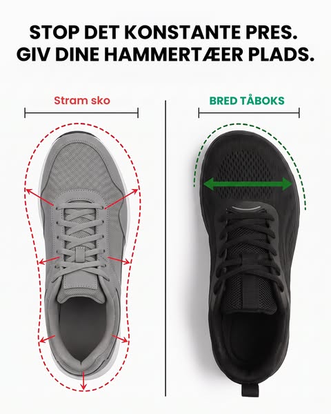 Giv hammertæerne mere plads