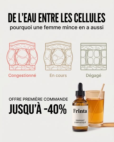 De l'eau entre les cellules