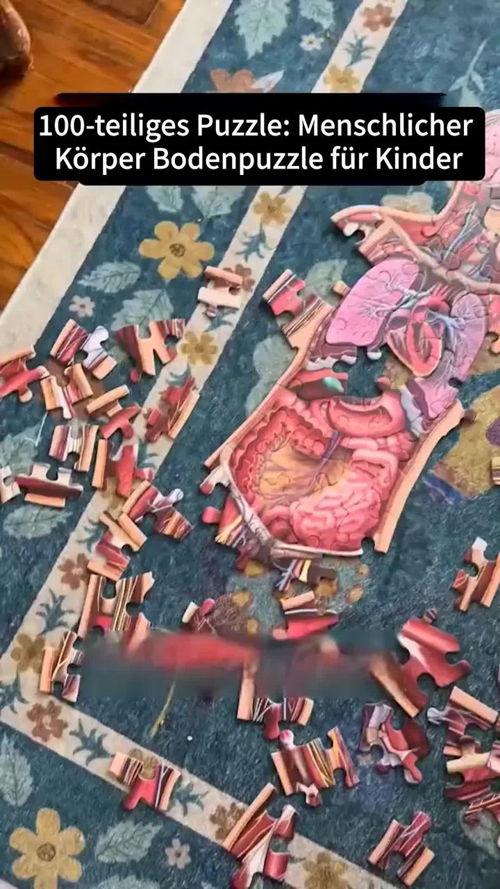 Anatomie-Puzzle für Kinder