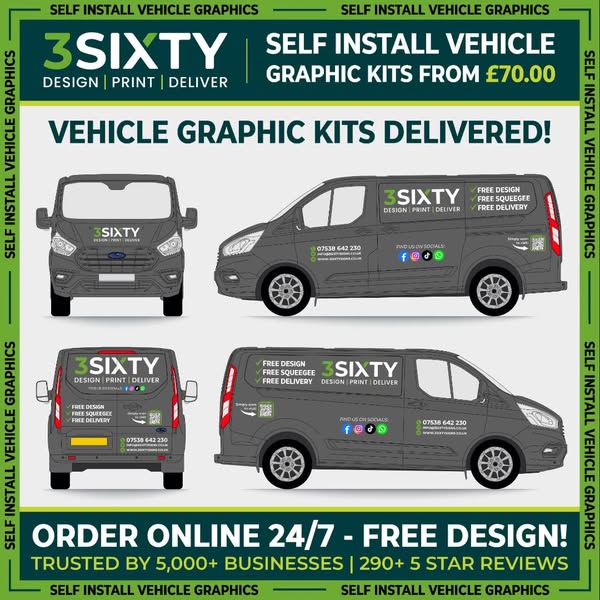 Bespoke Van Graphics. Ready To Fit
