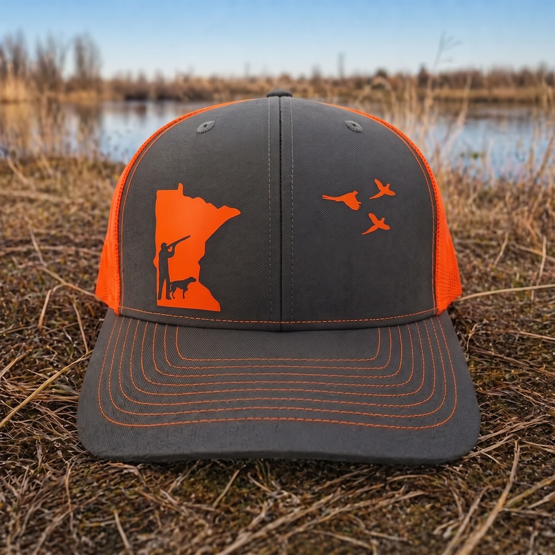 Custom Pheasant Hunting Snapback Hat with Your Choice of Dog and State