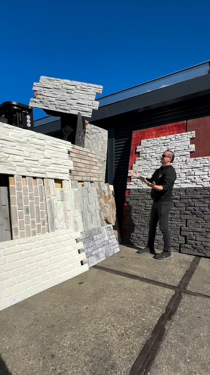 Mur en brique en un après-midi