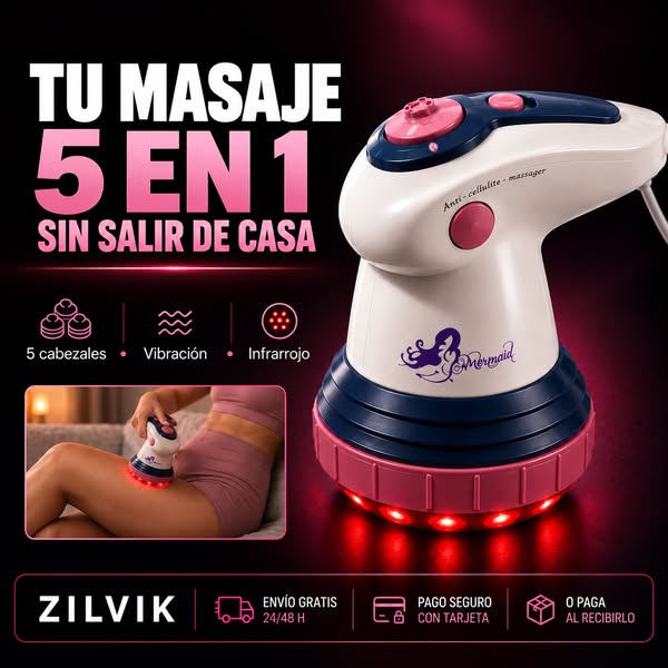 Masajeador anticelulítico con luz infrarroja 5 en 1