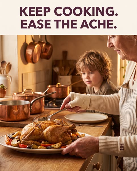 Keep Cooking. Ease The Ache.