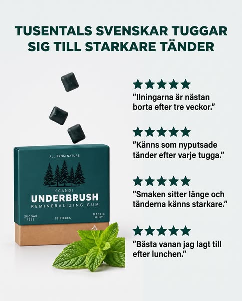 Ett tuggummi som förändrar dina tänder.