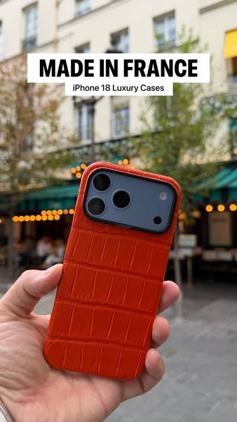 NEW IN: Luxury Leather iPhone 18 Cases