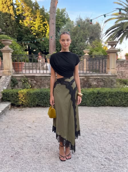 Olive Lace Dress