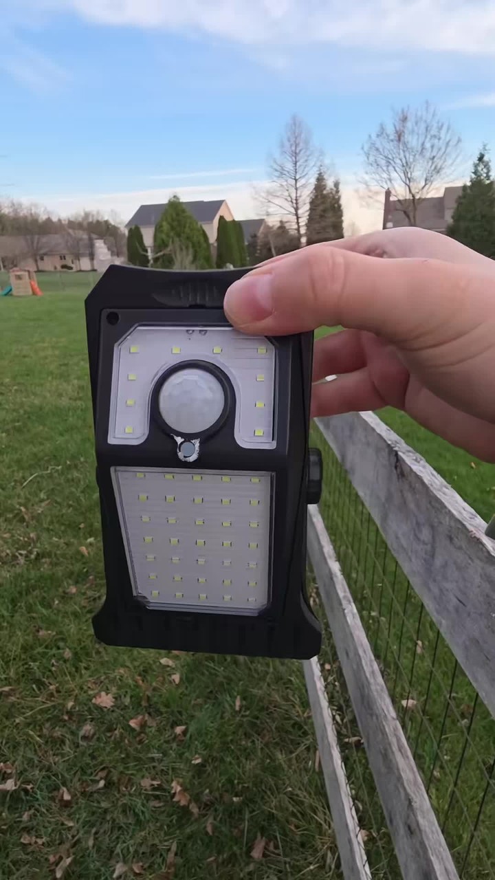 USB & Solar Powered Motion Sensor Clip Lights
