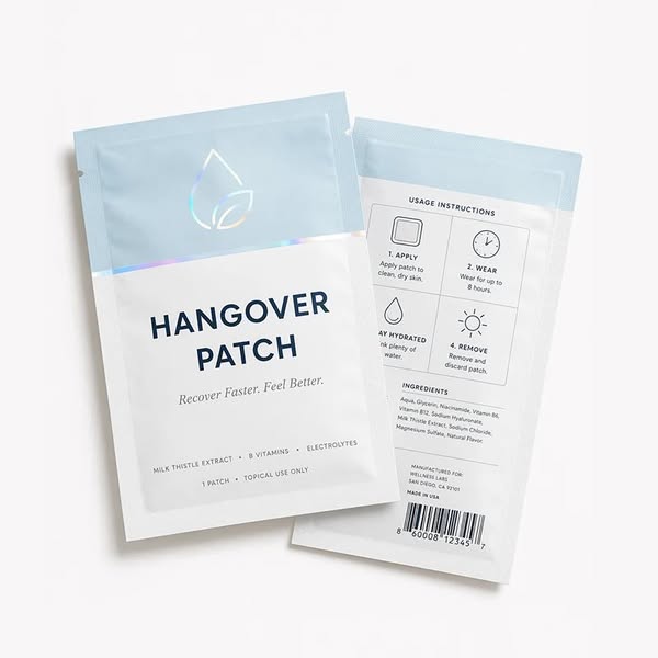 Anti Hangover Patch Prevent Discomfort Transdermal Hangover Strips for Party Night After Drinking Recovery Support