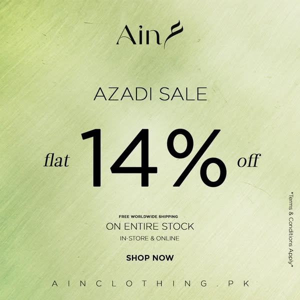 FLAT 14% OFF
