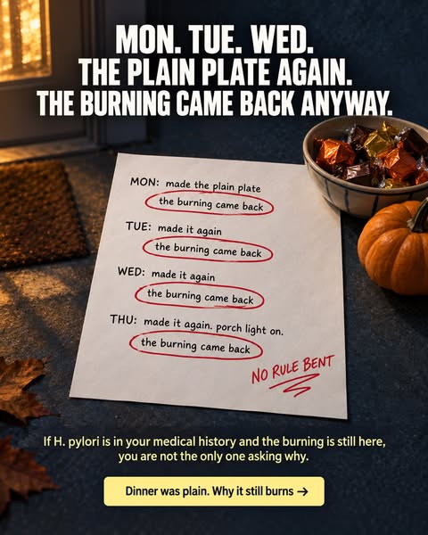 Dinner Was Plain, and Your Stomach Still Burns