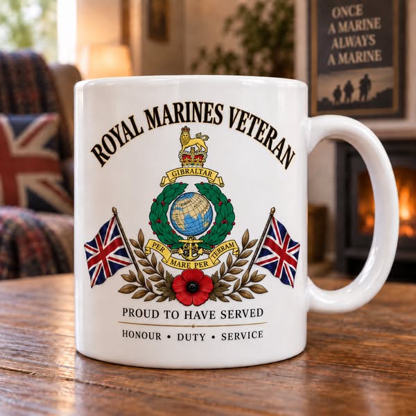 Royal Marines Veteran Commemorative Ceramic Mug