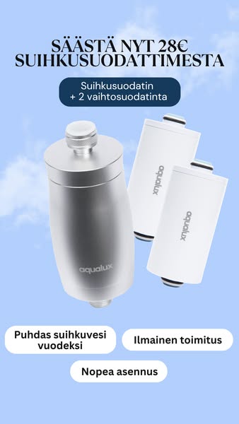 Suomen suosituin suihkusuodatin