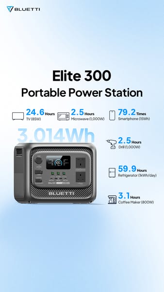 Elite 300 portable power station