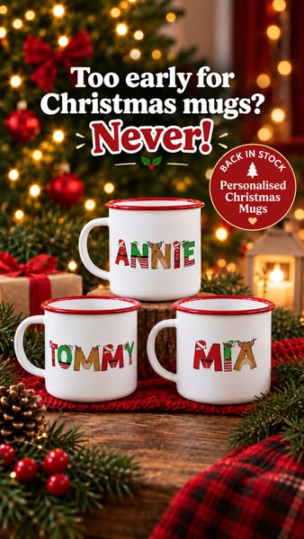 Their Name On A Vintage Santa Mug