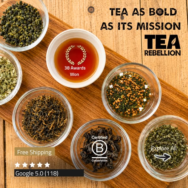 Tea Rebellion — 38 Awards, 6 Rare Teas