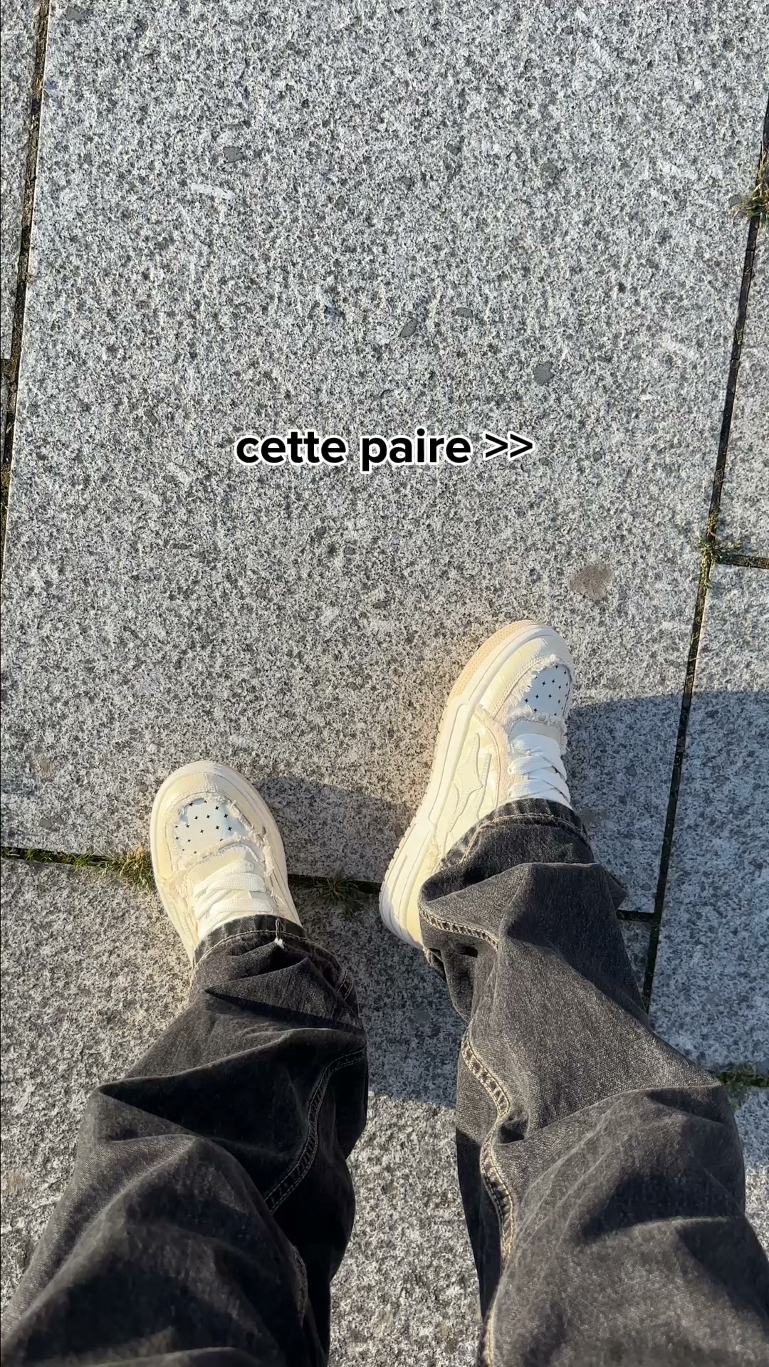 "AIRLINE" Ivory Cream Sneakers