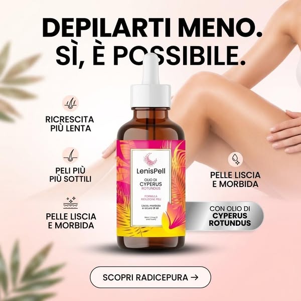 Addio peli sul viso
