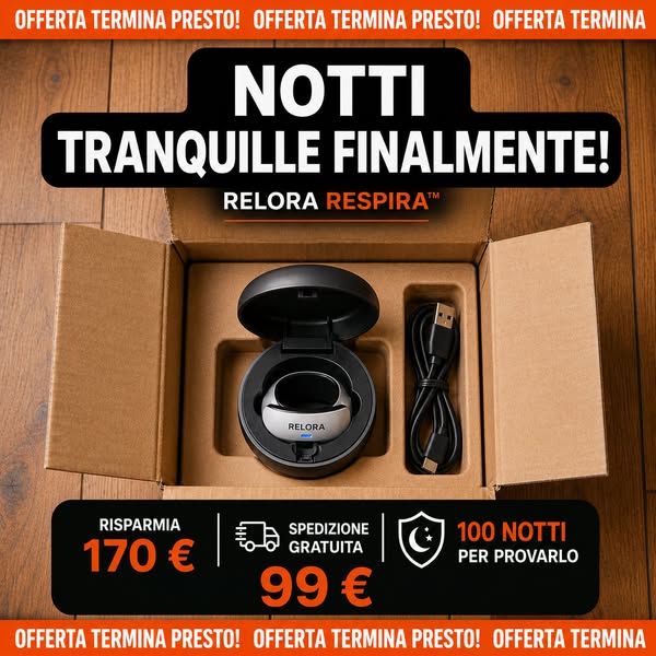 Risolve l'apnea notturna e il russamento alla radice