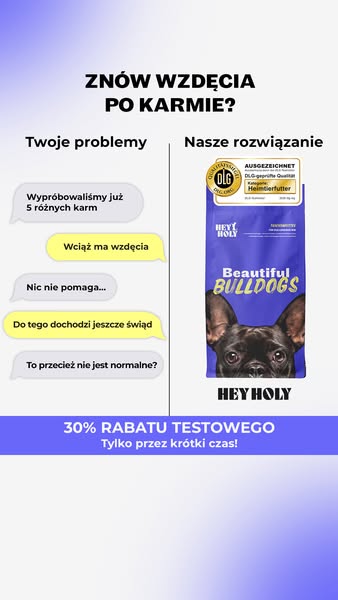 Koniec z biegunką i wzdęciami u Twojego buldoga