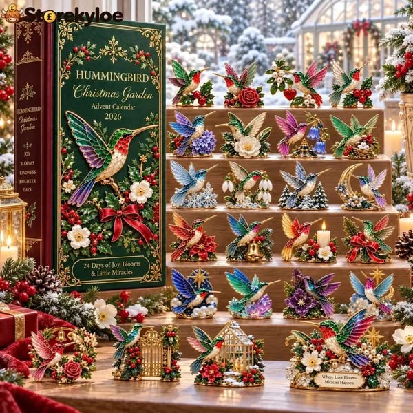 Garden‑Inspired Festive Countdown｜24 Days Of Joy In Bloom Hummingbird Christmas Garden Advent Calendar 2026!