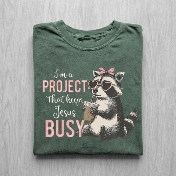 Funny Christian Raccoon T-shirt