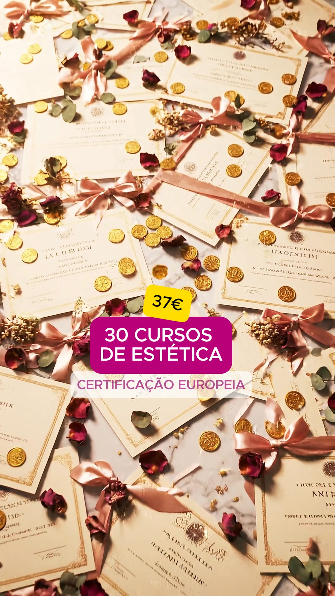 30 Cursos Certificados. 37€. Sem Truque.