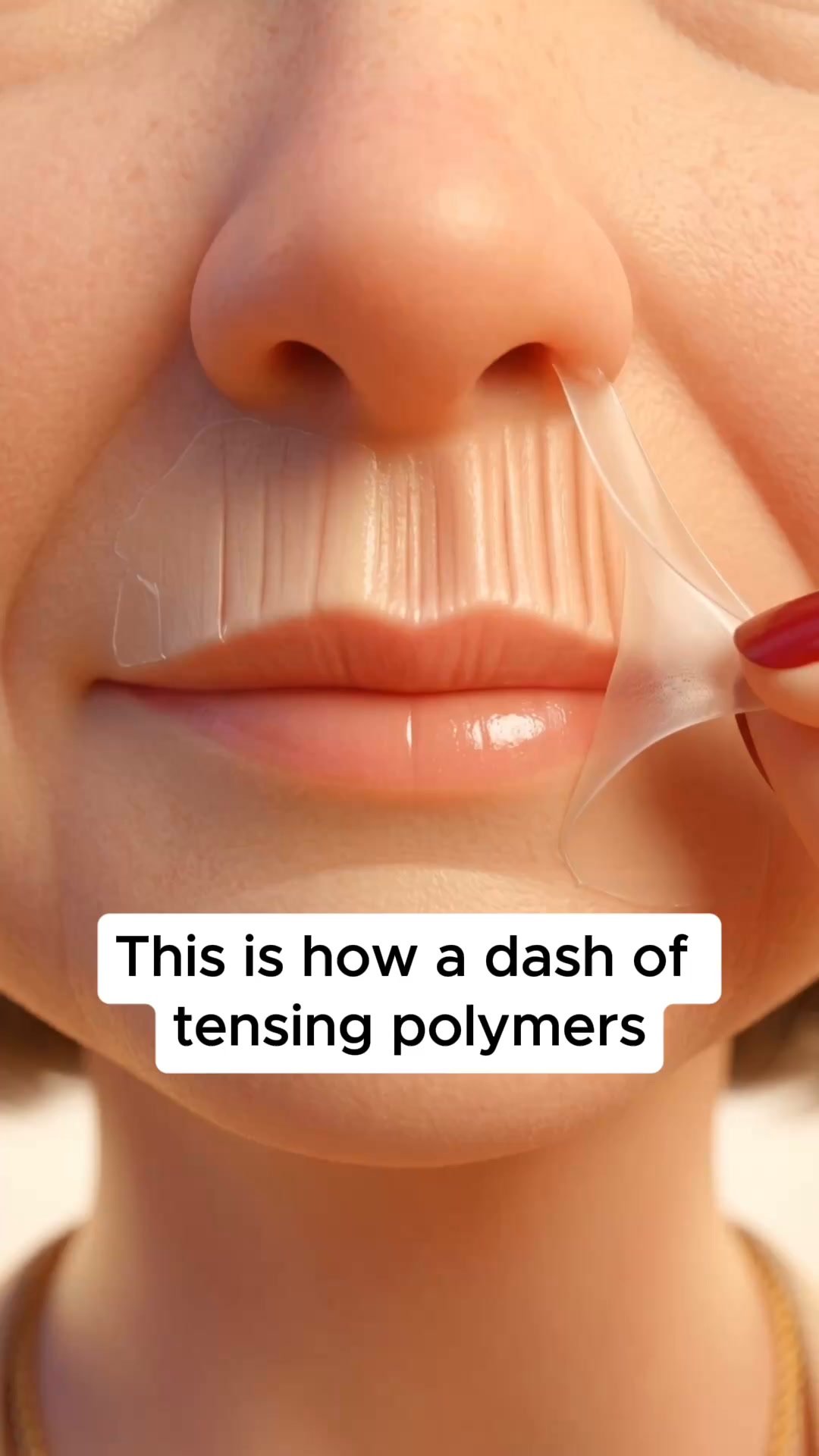 Stop using anti-aging product for lip lines