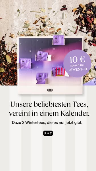 Der Adventskalender für alle, die Tee lieben.