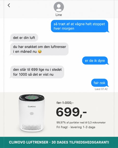 Kun 699 kr. for et friskere hjem